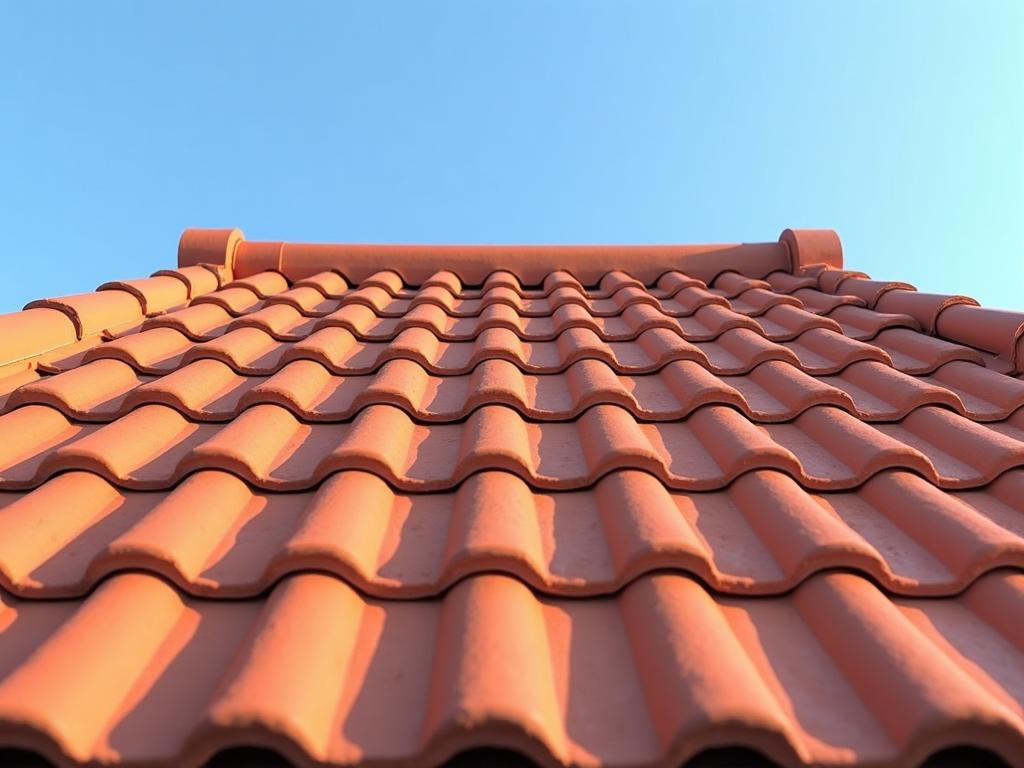 Toiture tuiles terracotta