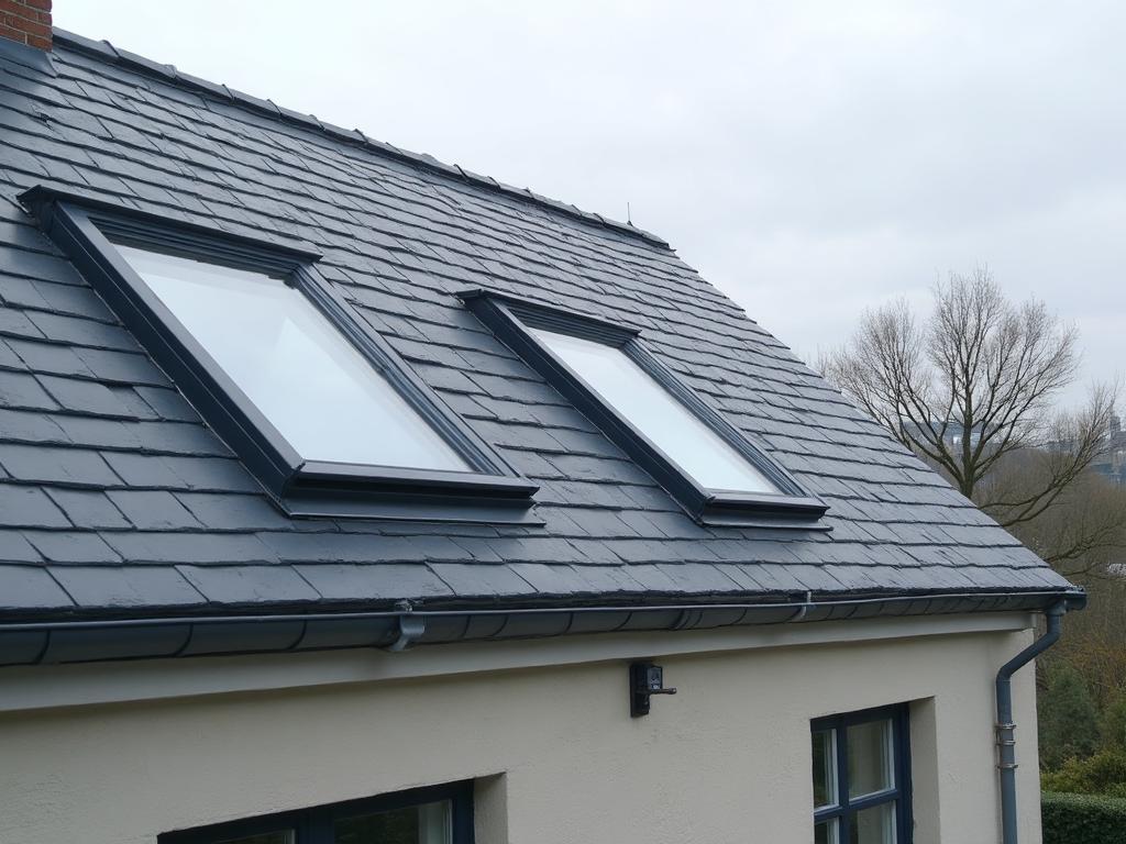 Double Velux sur ardoise