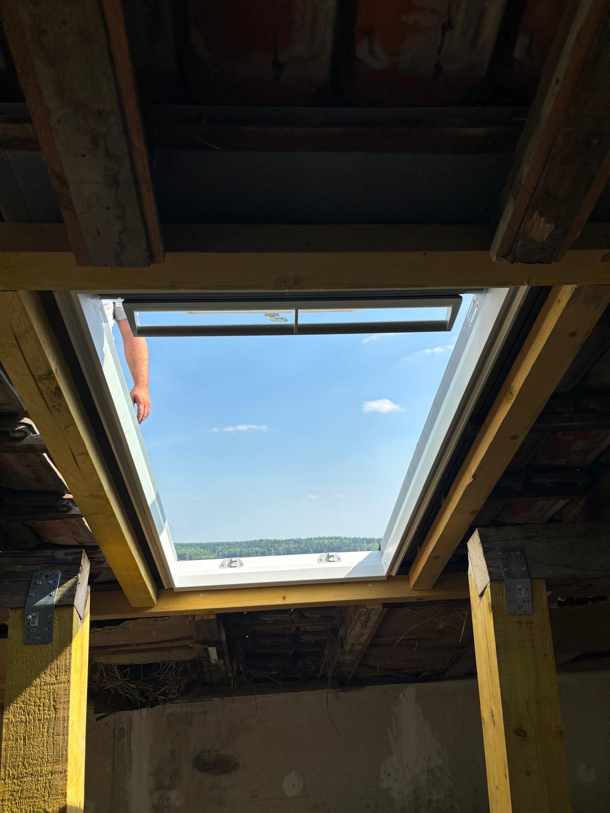 Vue intérieure Velux